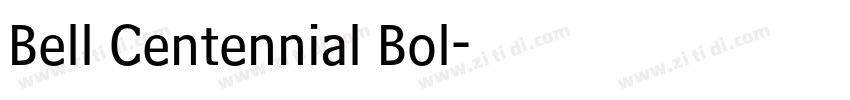 Bell Centennial Bol字体转换
